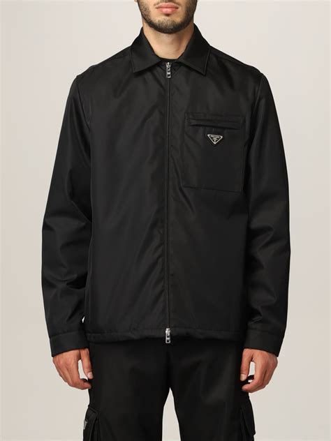 prada coat black|prada coat for men.